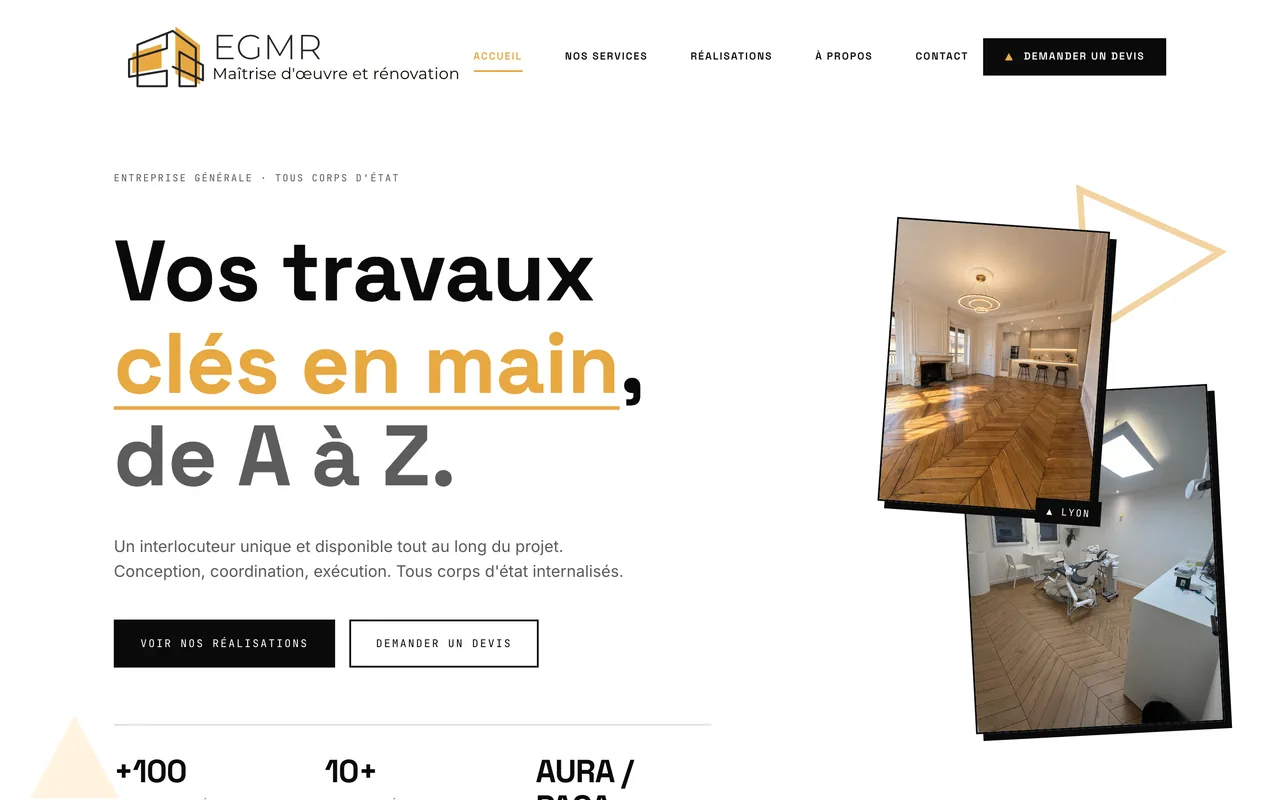 Page d’accueil du site d’EGMR, sur ordinateur.